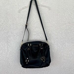 Michael Kors soft black leather shoulder bag